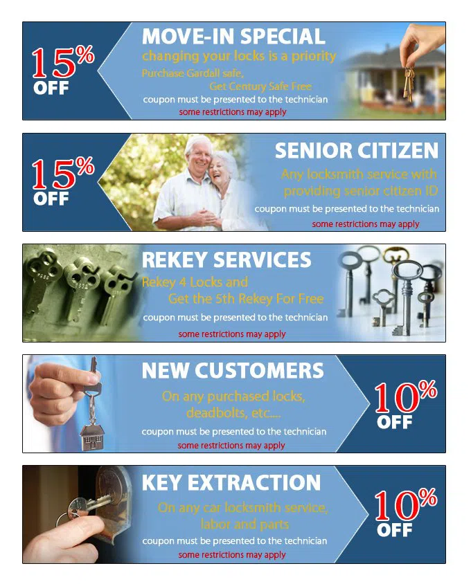 Homestead Lock And Key Homestead, FL 305-307-5670 - coupon23-set-five